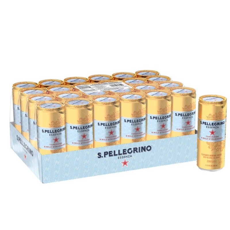 San Pellegrino 聖沛黎洛 零卡香氛氣泡飲 香橙野莓風味 330毫升 X 24入