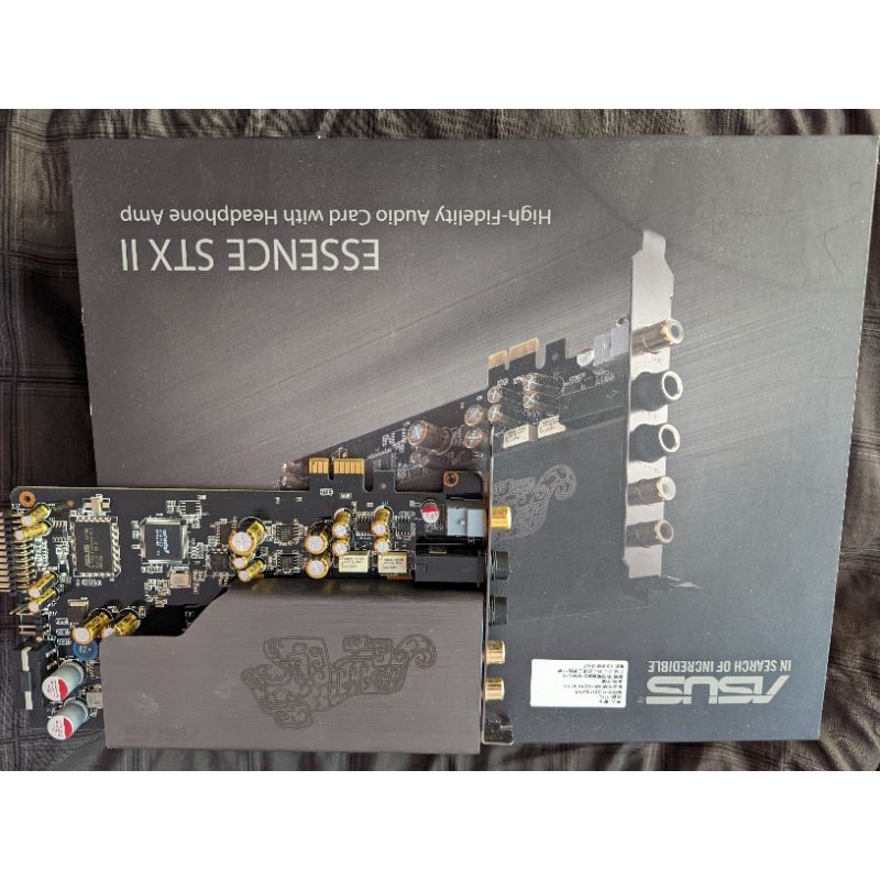 Asus essence stx ii音效卡，贈送rca訊號線