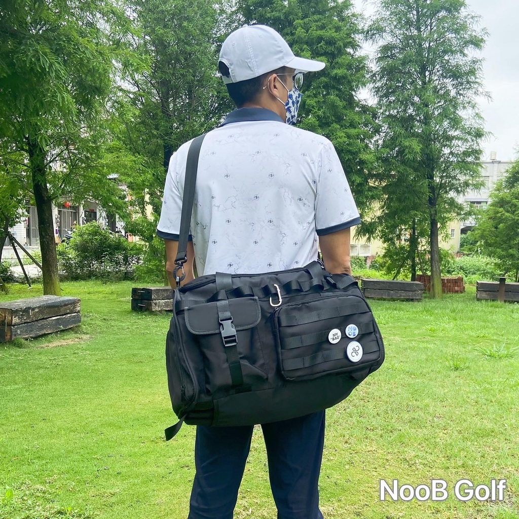 NooB Golf 高爾夫球衣物袋 防水獨立鞋位 運動健身 輕旅行 三合一設計(手拿 側背 後背包) 防水設計 牛津布料