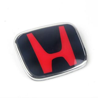 Honda車系黑底紅h Logo一組前 後 方向盤logo 蝦皮購物
