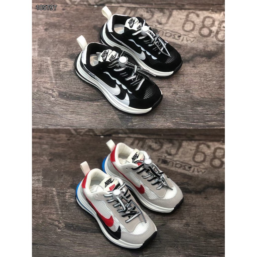 🌸🌸台灣現貨免運喔🌸🌸 新款耐吉童鞋 Sacai x NIKE vaporWaffle 華夫3代童鞋透氣