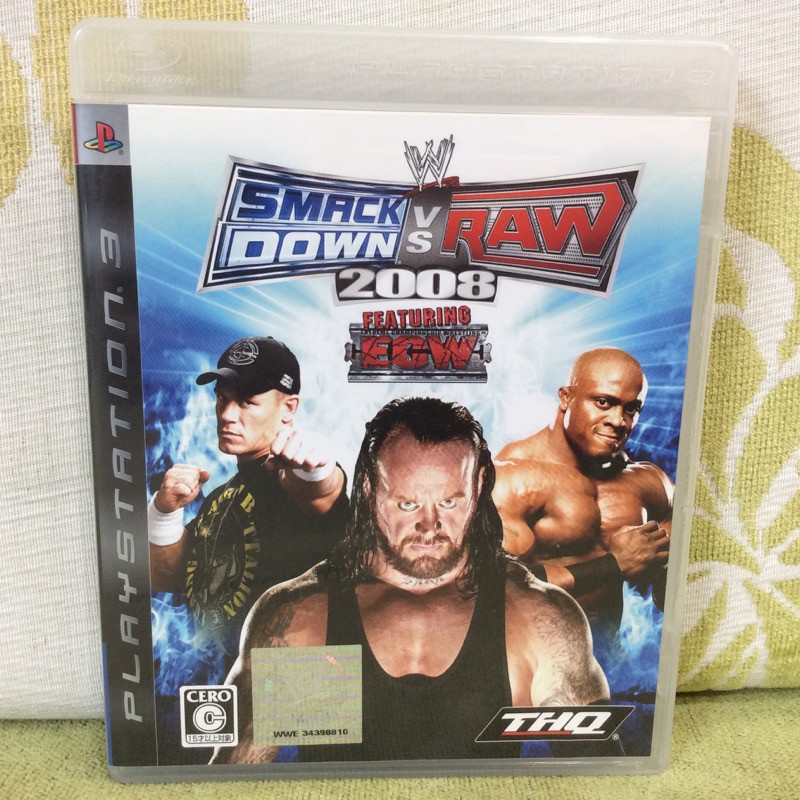 Ps3 日版稀有品wwe Smackdown Vs Raw 08 摔角 蝦皮購物