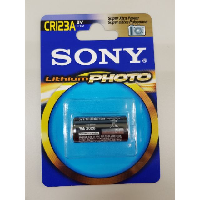 Sony CR123A CR-123 一次性鋰電池 3V 公司貨