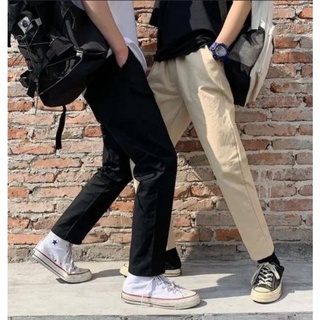 夏季薄款 男裝長褲 簡約九分褲 時尚穿搭褲子男 直筒褲 休閒褲 工裝褲 簡約工作褲 港風褲 日系復古潮男褲 LTT280
