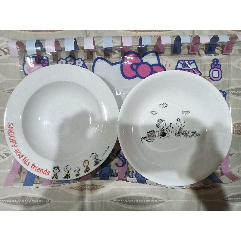 買一送一 corelle 康寧 餐具 史努比 Snoopy 進口 耐熱強化玻璃 餐盤 深盤 8吋 摩斯漢堡 聯名 盤子