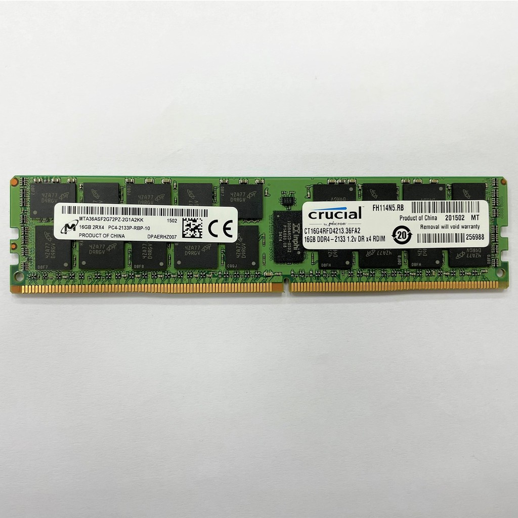 &lt;含稅附發票&gt;RAM Micron 美光 16GB DDR4-2133