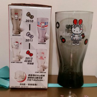 Hello Kitty 40週年經典玻璃曲線杯 可樂杯 水杯