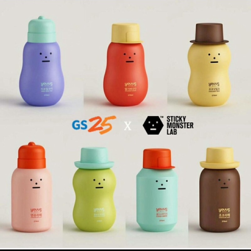 韓國代購 GS25Xaticky monster lab 飲料空罐
