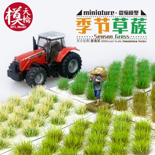 模天輪季節草蔟 模型沙盤建築室外場景地臺模擬草皮草坪diy手工材料玩具