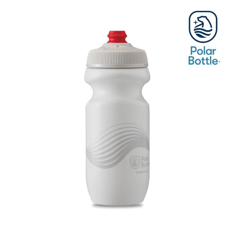 Polar Bottle 20oz 單層噴射水壺 WAVE 白 / 單車水壺 自行車水壺