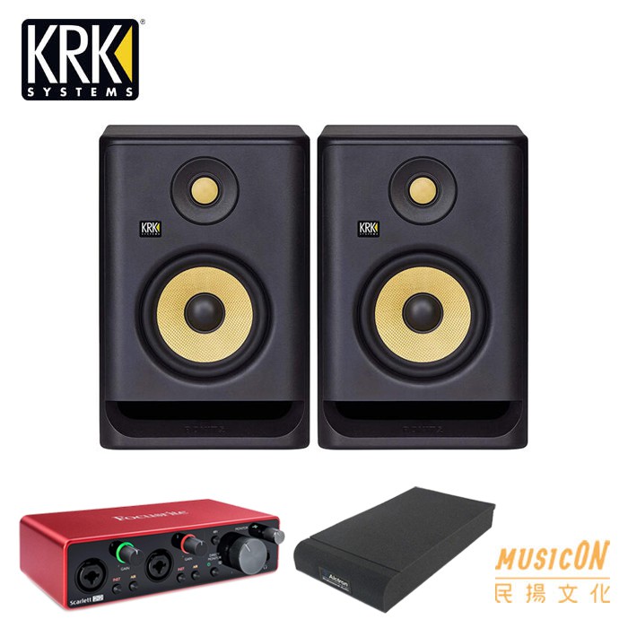 【民揚樂器】KRK Rokit RP5G4 5吋 監聽喇叭 音響喇叭 錄音室喇叭 優惠加購錄音介面 喇叭墊