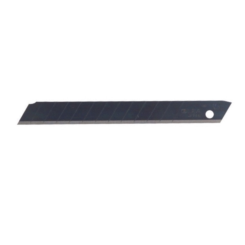 日本OLFA折斷式特專黑刃刀片美工刀替刃ASBB-10(高碳鋼;超銳利;10枚入)