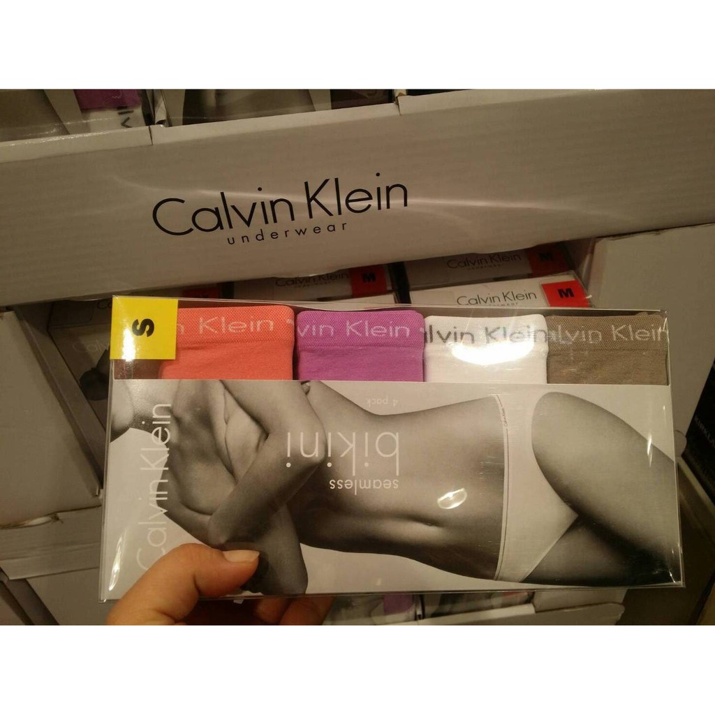 costco 代購  Calvin Klein CK 凱文克萊 女內褲 彈性三角褲 (4件組)