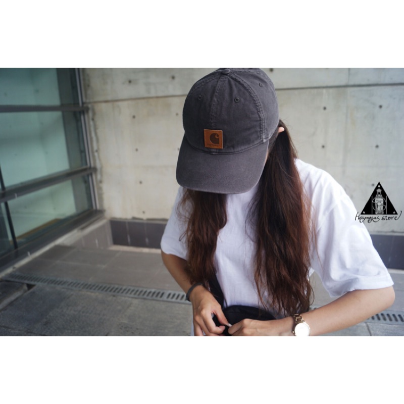Carhartt 皮標水洗老帽工裝帽彎帽 蝦皮購物