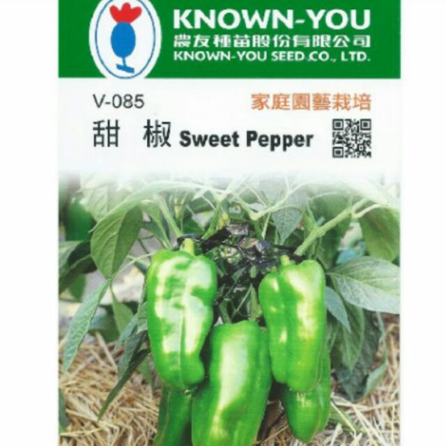 尋花趣 甜椒【蔬果種子】 青椒 農友牌 小包裝種子 約30粒/包