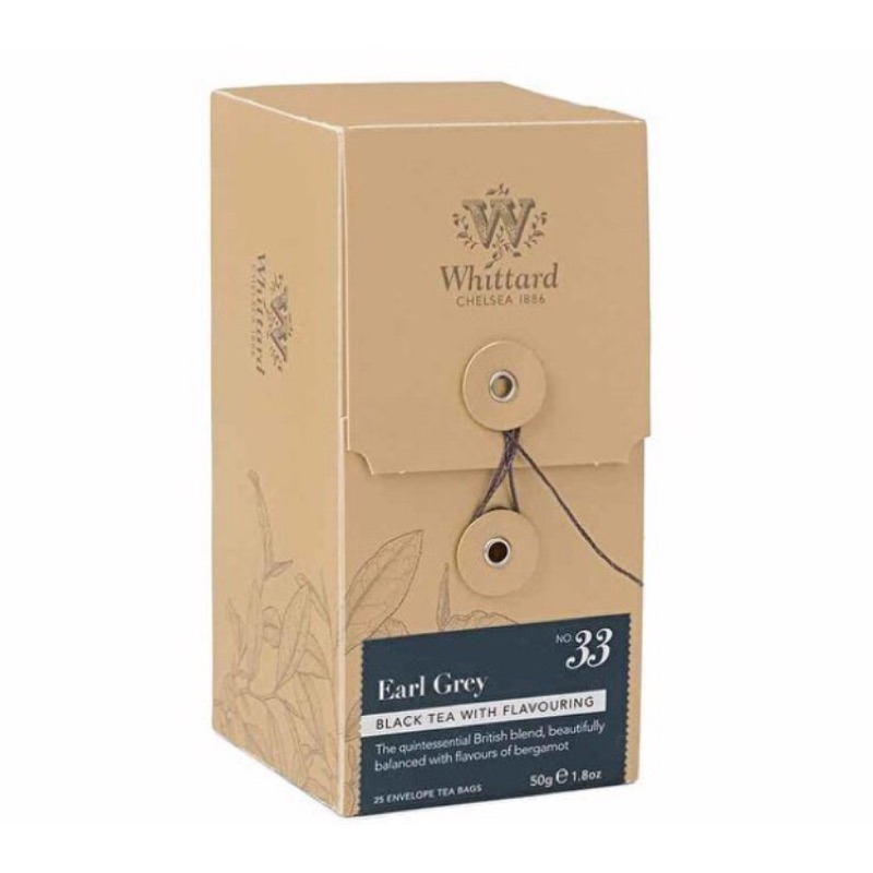 現貨 英國精品茶 Whittard-格雷伯爵茶 25獨立茶包