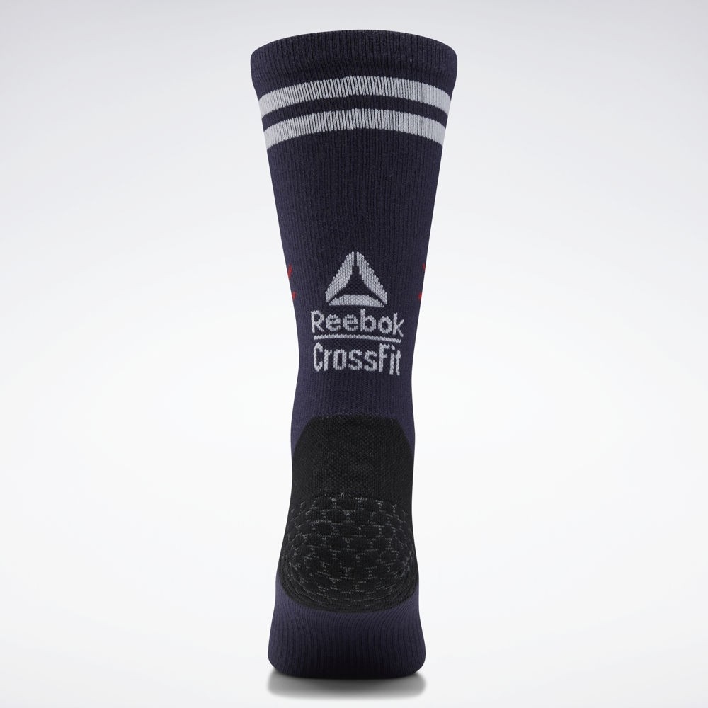 REEBOK CrossFit® SOCKS 混合健身長襪襪子運動運動襪訓練彈性藍紫色FL5212 | 蝦皮購物