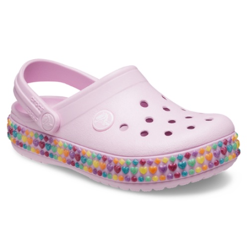 【crocs】  寶石 卡駱班 小童 水鞋 涼拖鞋 芭蕾粉色 2076076GD Sneakers542