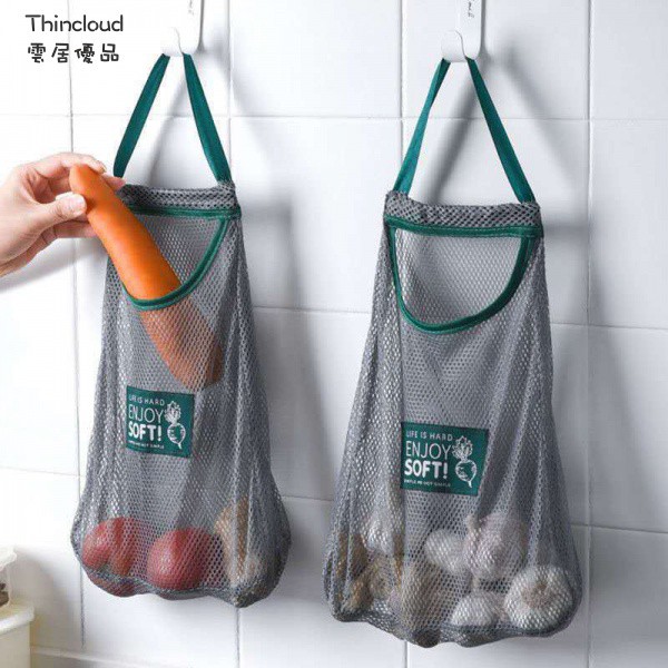 【D-style】儲物袋 蔬果袋 食物袋 網袋 手提袋 掛袋 玩具袋 購物袋 掛式 儲物網袋 收納籃