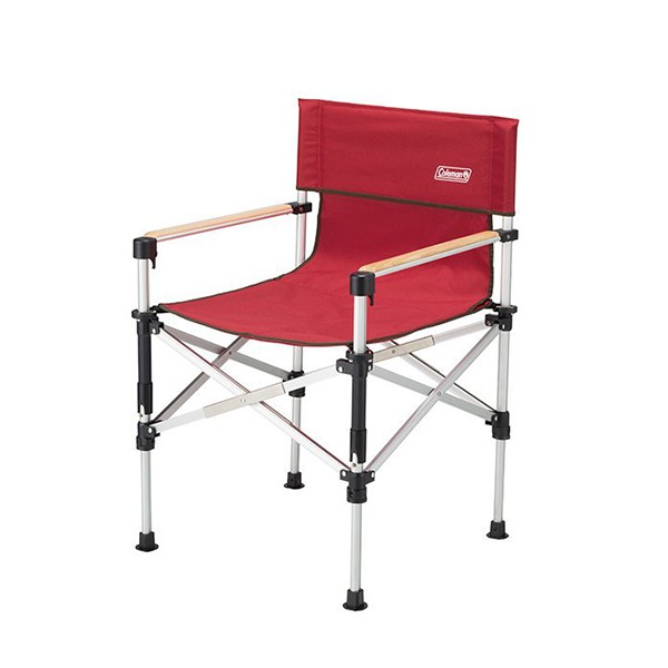 Coleman CM-31282 兩段式輕巧導演椅/紅色 2段式高度調節 背面收納袋 耐重約100kg《台南悠活運動家》