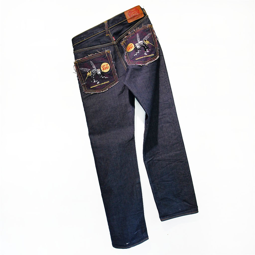 red monkey jeans