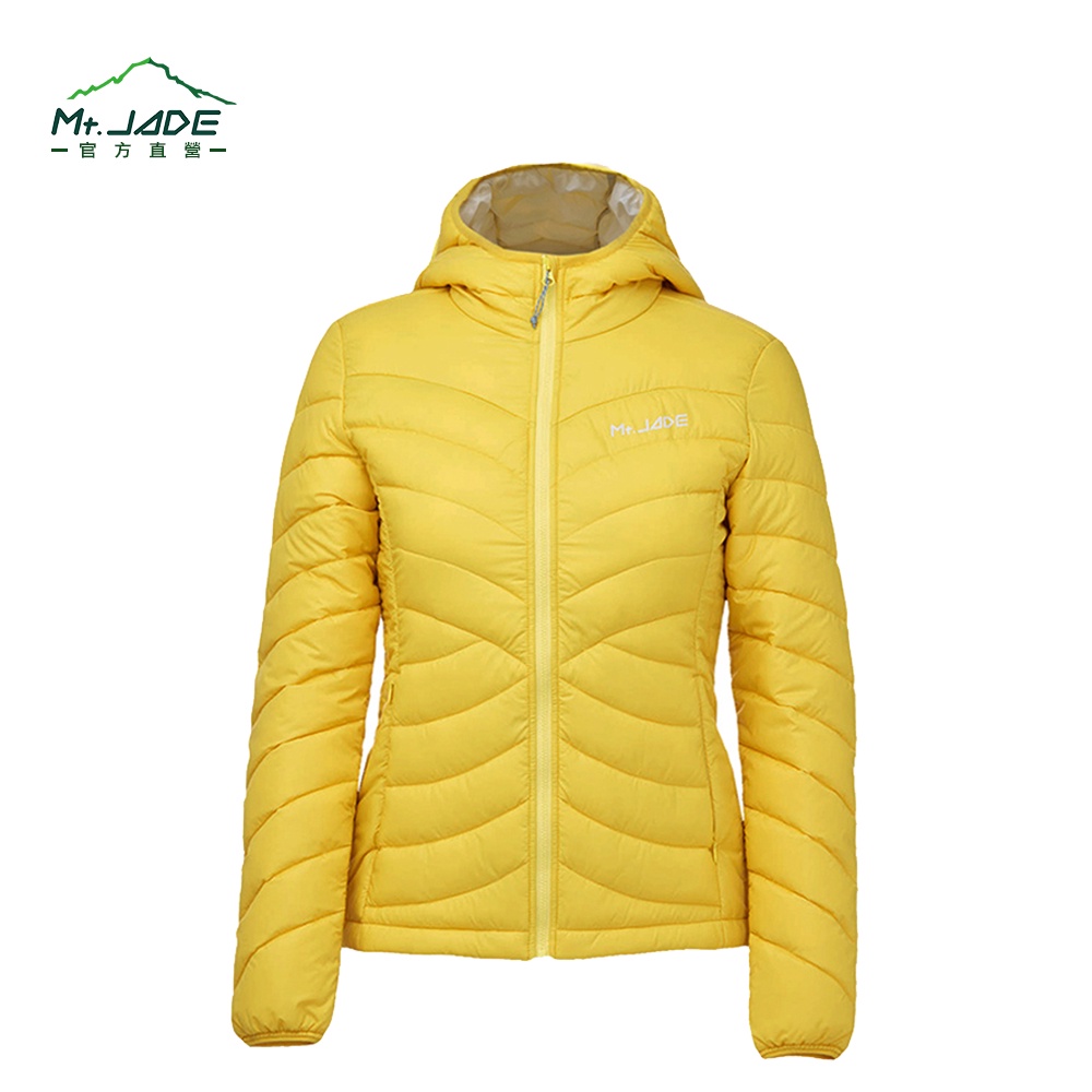 Mt.JADE 女款Gliese Hoody Helixoft智慧羽絨外套 - 暖陽黃/米白