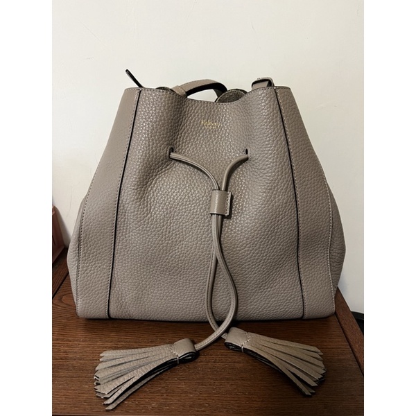 Mulberry Small Millie Tote Solid Grey Heavy Grain (大象灰) 水桶包