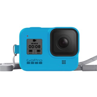 GoPro 矽膠護套 附繫繩 [免運] 保護套 AJSST-003 晴空藍 HERO HERO8 相機專家 [公司貨]
