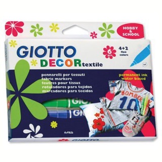 (全新現貨）【義大利 GIOTTO】衣物彩繪筆(6色)