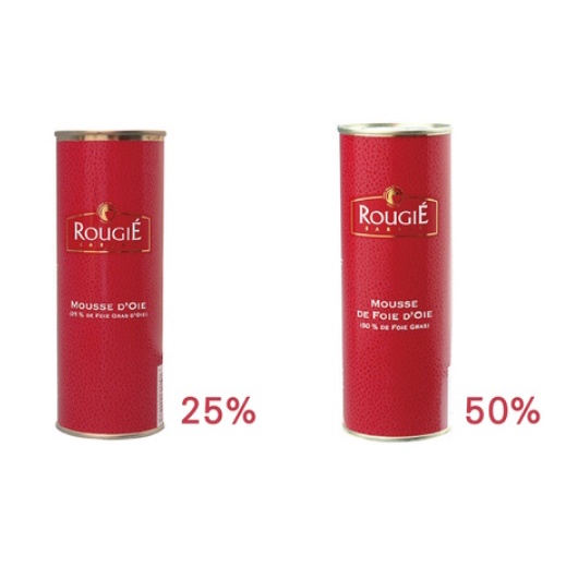 【捲髮阿嬤的柑仔店】＃Rougie路其＃法國鵝肝醬慕斯(25%/50%) 320g/罐