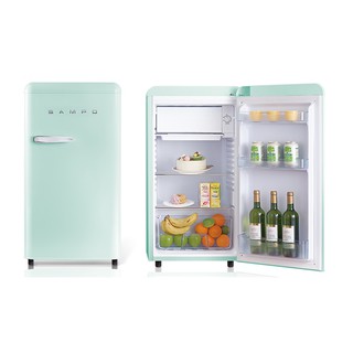 🈸補助🈶💲刷卡分期免運含基本安裝【SAMPO聲寶】SR-C10(E)香氛綠 99公升 1級能效 歐風美型單門小冰箱