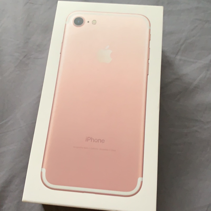 iPhone 7 玫瑰金 原廠外包空盒128G