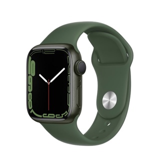 Apple Watch S7 GPS 41mm 綠色鋁金屬錶殼三葉草色運動型錶帶