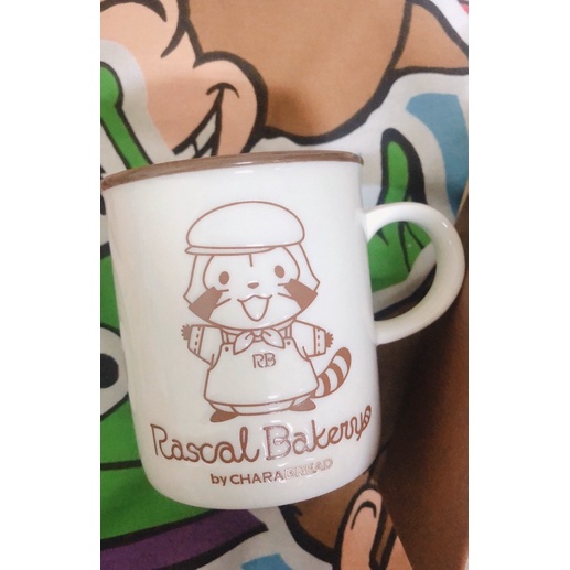 《新貨》日本製～小浣熊拉斯卡爾 Rascal限定麵包店販售陶瓷馬克杯