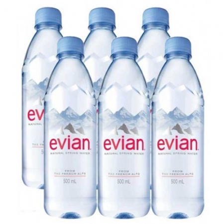 evian依雲 法國天然礦泉水(500mlx6瓶/組)[大買家]