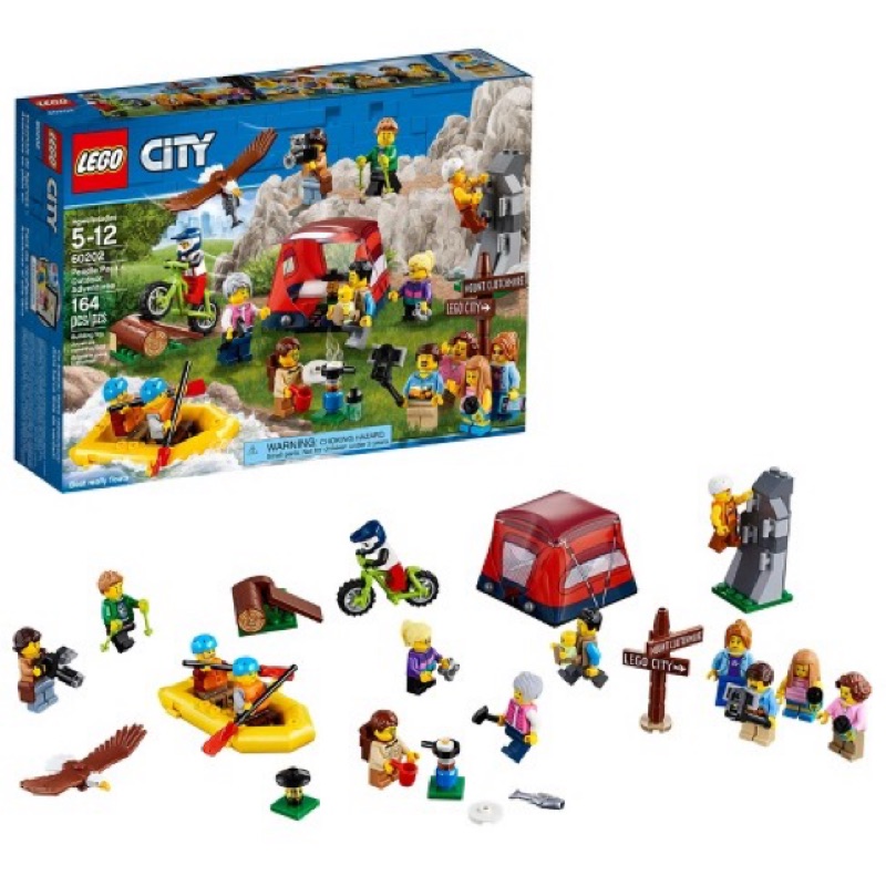 《二姆弟》樂高 LEGO 60202 城市系列 登山露營人偶補充組