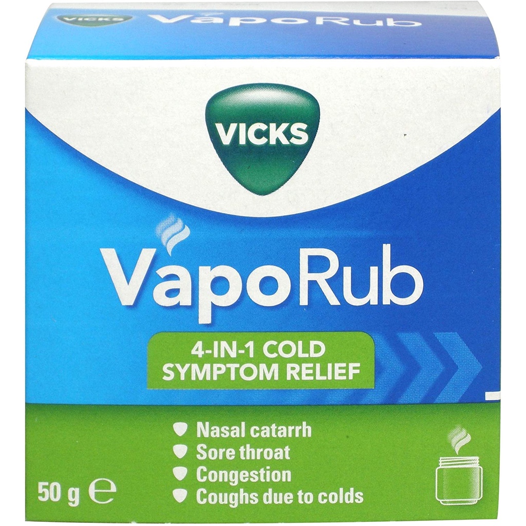 【歐洲空運直送◎現貨】德國版 VICKS Babyrub/Vaporub 薄荷舒緩膏 通鼻膏 50g裝/100g裝 喉糖