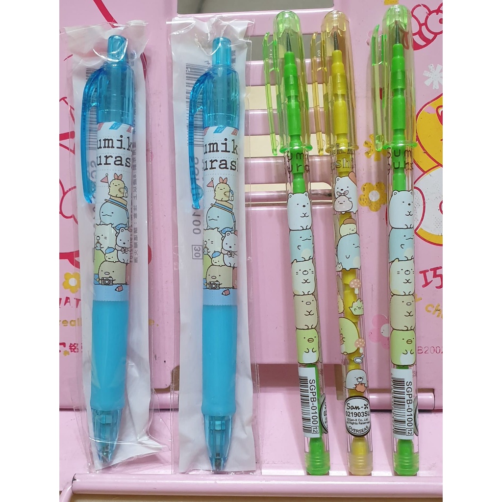 台灣正版 角落生物自動鉛筆2支+角落生物免削火箭鉛筆3支 全新品 兒童文具 獎勵品