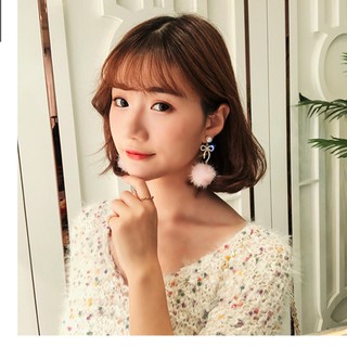 925純銀耳針🎀正韓東大門現貨🎀韓國高階質感 內有實拍 行銷歐美 不對稱珍珠水鑽垂墜水鑽蝴蝶結水貂毛球耳環