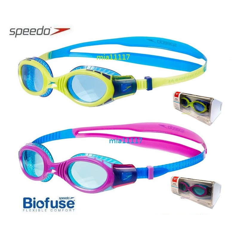 台灣現貨 speedo 台灣原廠 兒童泳鏡 國小 bioFUSE 6-14歲 智能記憶系統 防霧抗UV 兒童蛙鏡 泳具