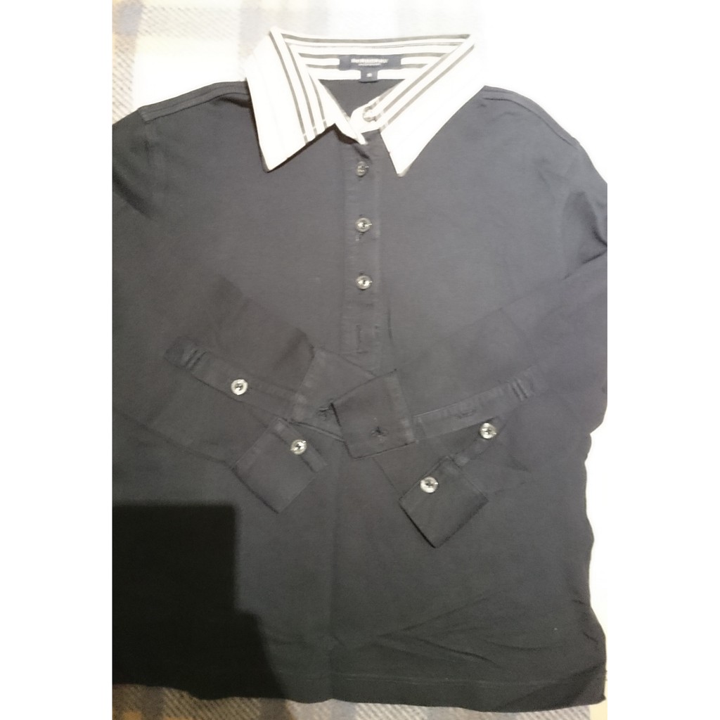 burberry polo衫 黑色 (二手)