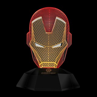 [現貨]鋼鐵人視覺3D立體燈 復仇者 彩色閃燈特效 觸摸開關Iron Man錯覺燈 漫威英雄小夜燈趣味創意禮物