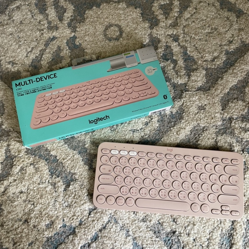 ［ 二手 ］Logitech K380 粉色 跨平台藍牙鍵盤