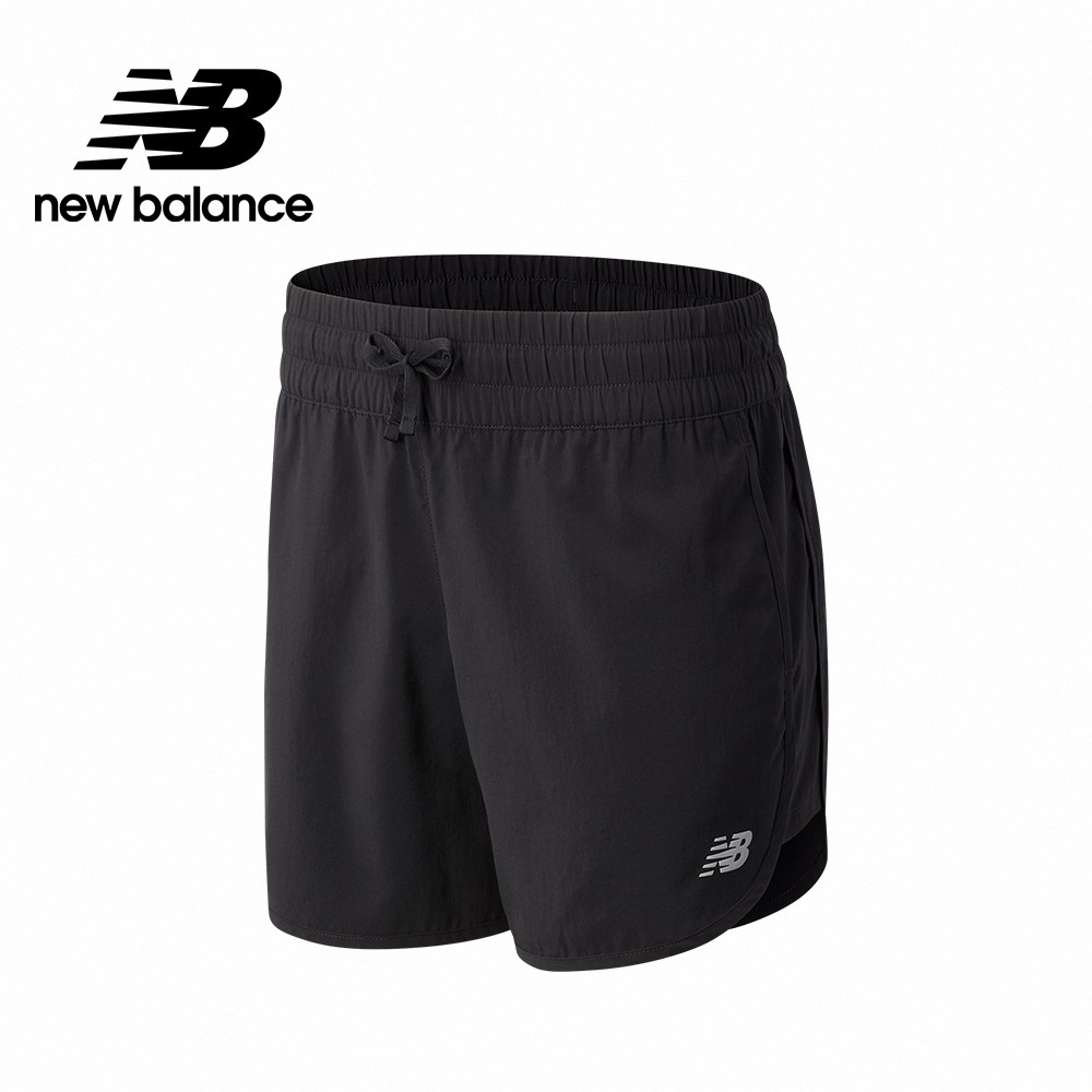 【New Balance】 NB 5吋單層短褲_女性_黑色_WS11200BK