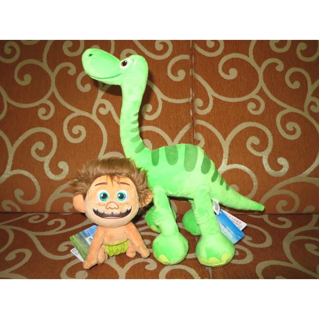 迪士尼電影[恐龍當家玩偶]野人小孩小巴&amp;恐龍 雷龍阿羅(阿洛)絨毛娃娃 4 [可愛娃娃]