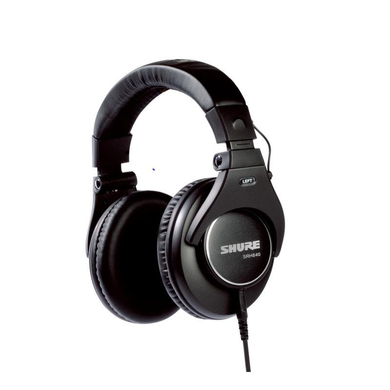 【停產出清】SHURE - SRH840 可試聽頭戴耳罩封閉式專業監聽錄音響工程 可摺疊可換耳罩