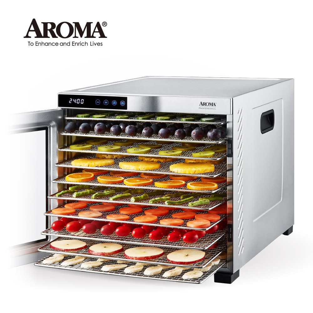 【美國熱銷款】美國 AROMA 全金屬十層乾果機 果乾機 食物乾燥機 烘乾機 AFD-925SD
