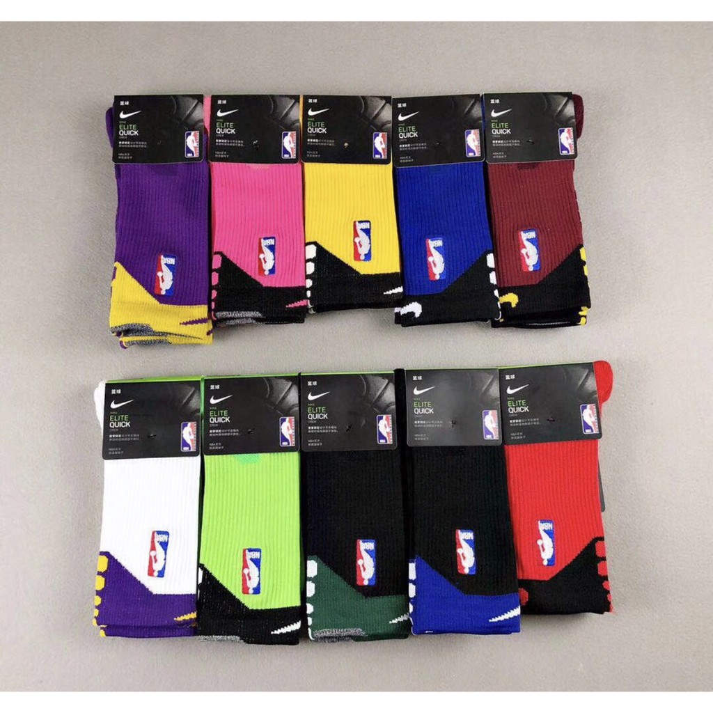 Nike襪 / 【NBA全民星款】【加厚毛巾底純棉運動高筒精英籃球襪】【10色可選】
