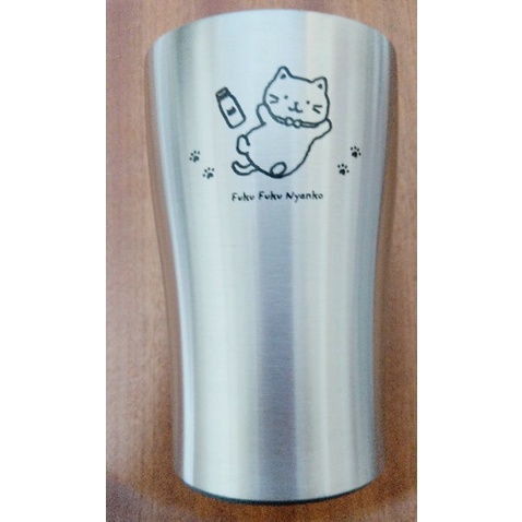  現貨 全新 正品 日本 fuku fuku nyanko  保溫杯 保冷杯  280ml  貓咪 杯子