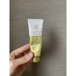 9成新 LEBON薄荷天然牙膏 25ml 自然純淨的白-綠茶薄荷天然牙膏